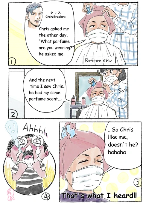 @OBEYBrookes Hello Chris! I made a comic about a story I heard in a hairdresser's. Is it right in English? 