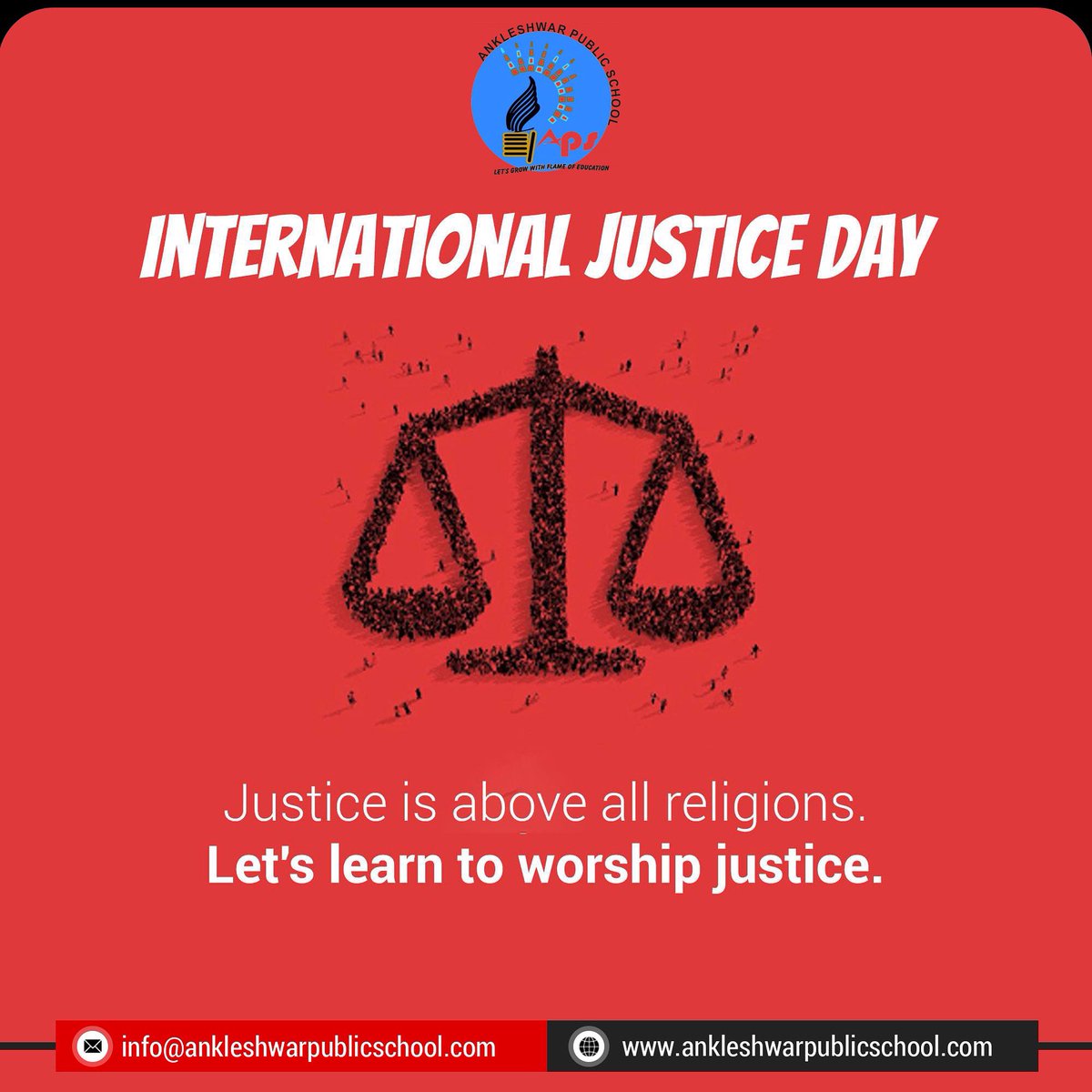 To be better, we must revive our conscience and do raise our voices against crime and criminals. #HappyWorldDay for #InternationalJustice. 

#WesternElectricals #ImportantDays #JusticeDay #InternationalDayofJustice
