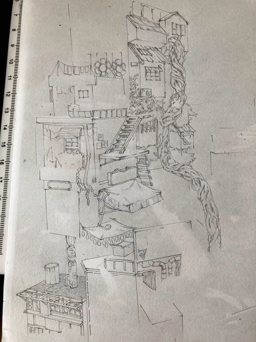 次の絵、アナログから描き起こそうと奮闘中 
