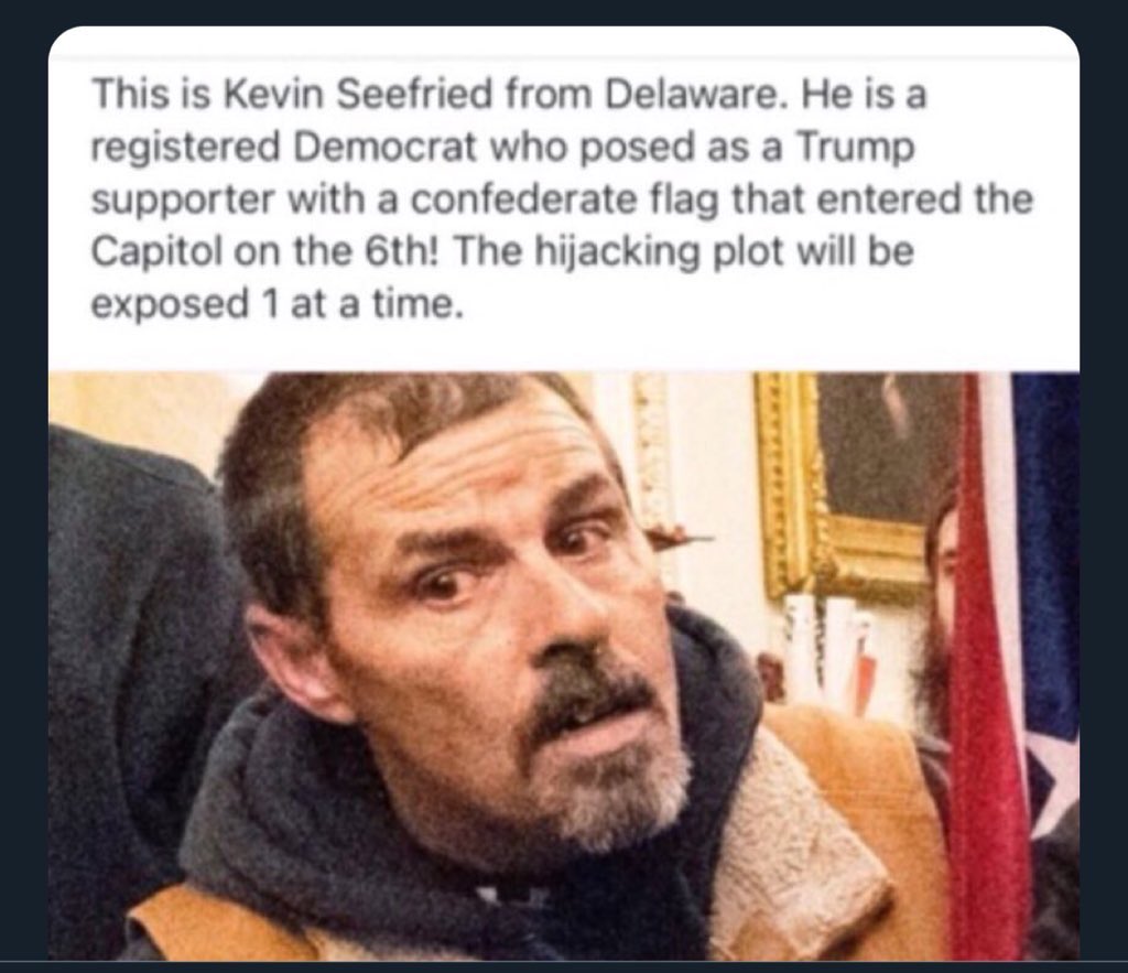 EyeMMom's tweet photo. @danp2078r @Conservativeind @MeidasTouch I know, I know… “they” used a Confederate Flag…😱🤔 keep in mind the only one MURDERED ON JAN 6 was an unarmed vet killed by a Democrat, recorded by Sullivan & CNN #JadeSacker 👍🏼 https://t.co/PNqy53b8gG