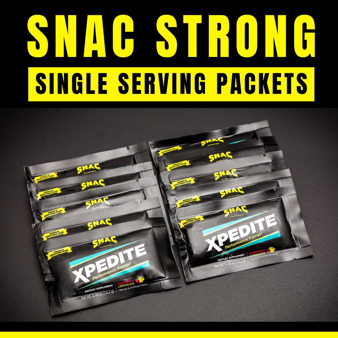 SNACsystem's tweet photo. SNAC XPEDITE® Single Serving Packets are Available for Purchase in Packs of 10 #Howyalikeit
Order Your 10-Pack Now:
https://t.co/xj4aKsBABH
#SNAC #SNACStrong #VictorConte #Fitness #Boxing #PerformanceEnergy #Nutrition #Xpedite https://t.co/D3ItRZQq3y