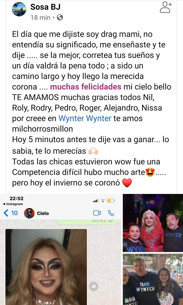 TV_JOTAS's tweet photo. La mamá de @the_wynter_ felicitandola porque ganó #TomaMiDinerita2 💖 https://t.co/fR5DXv1Jkf