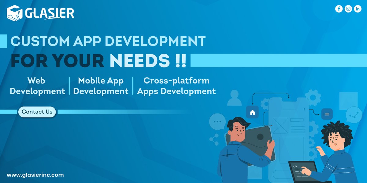 GlasierInc's tweet image. CUSTOM APP DEVELOPMENT for Your NEEDS!!

👉 WEB DEVELOPMENT 👈
👉 MOBILE APP DEVELOPMENT 👈 
👉 CROSS-PLATFORM DEVELOPMENT 👈

#appdevelopement #webdevelopment #CrossPlatformIntegration #MobileApp