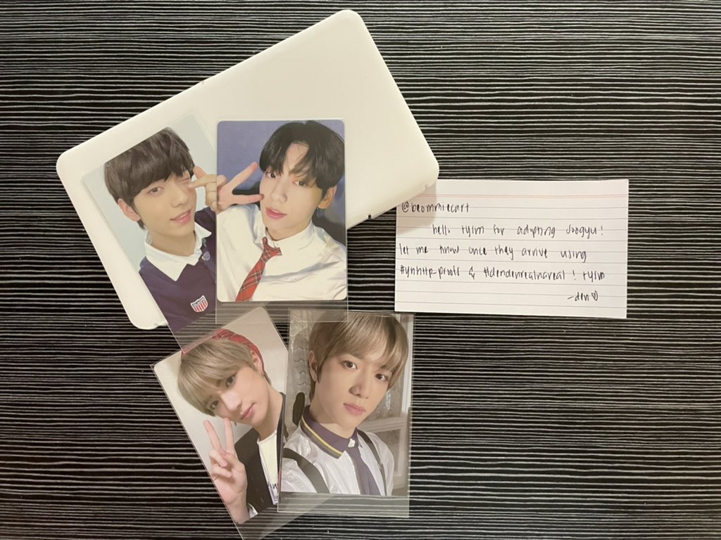 beommiecart's tweet photo. — 💌
soogyu came home today! tysm @yunahttps for bringing them to me and packing them safely 🥺💕 #ynhttp_proofs #dendenrealnareal https://t.co/k5dqn3uPQ1