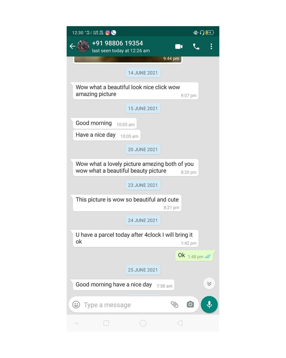 trollenku's tweet photo. A @amazondotin delivery guy has been harrassing one of it's Mangalore based client(My friend) every midnight by sending vulgar messages on whatsapp. 

She could just block him and move on but she is well aware of the fact that this could happen to other girls too. https://t.co/207wCvaz8o