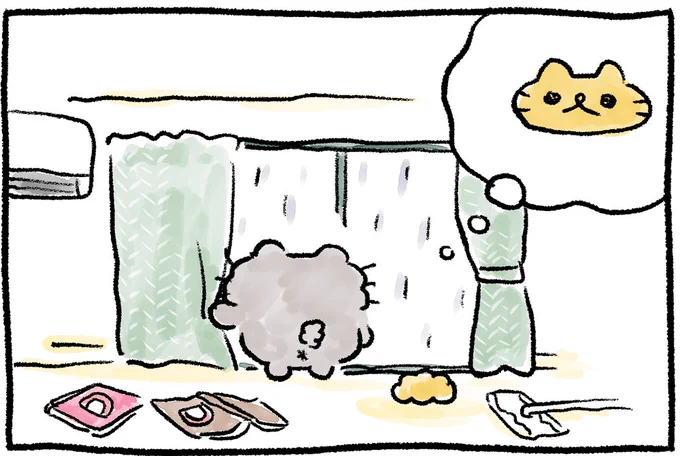 おむかえ
#ねこのぶーちゃん4コマ 