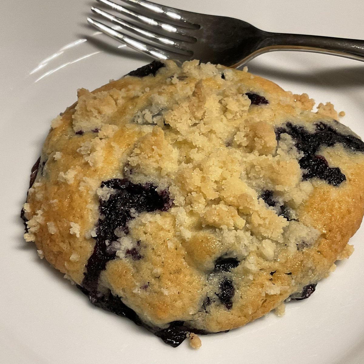 I made blueberry muffin tops