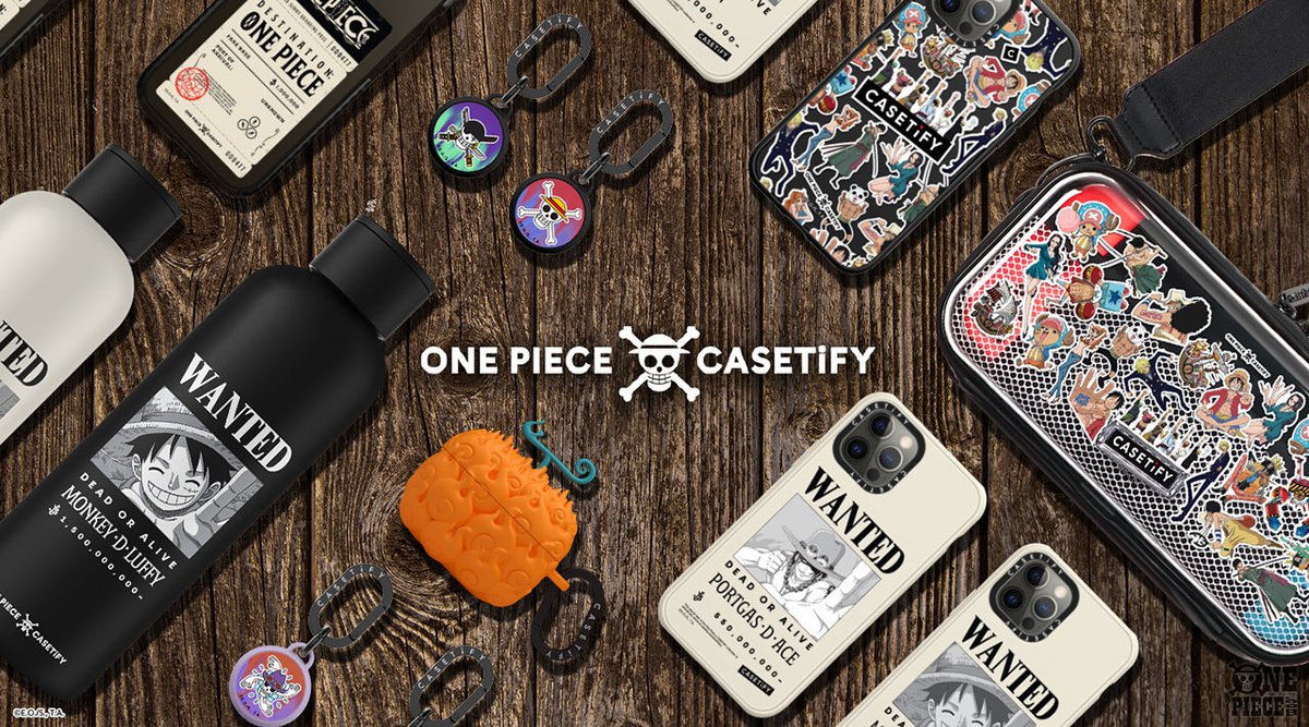 レアアイテムinfo 7月22日発売 One Piece X Casetify ワンピース X ケースティファイ コラボコレクション T Co N0imsctkjq 人気だったゴムゴムの実 Airpodsケースの再販売や メラメラの実や手配書デザインの新アイテムも発売 T Co