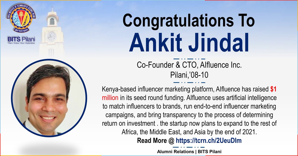 bitspilaniindia's tweet photo. #BITSPilani #BITSians #AlumniRelation #Funding https://t.co/VewPKgBz8T