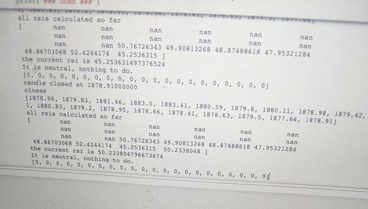 tokitky's tweet image. ボット君、買わない…笑笑
作り主と違ってポジポジ病がない笑笑
#python4hackers
#Binance