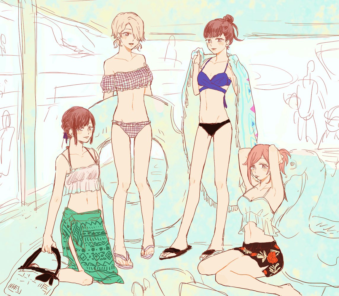 お気に入りの夏っぽいらくがき500枚くらいあるから見て(?) 