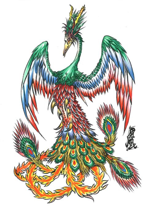 鳳凰 高画質 のtwitterイラスト検索結果