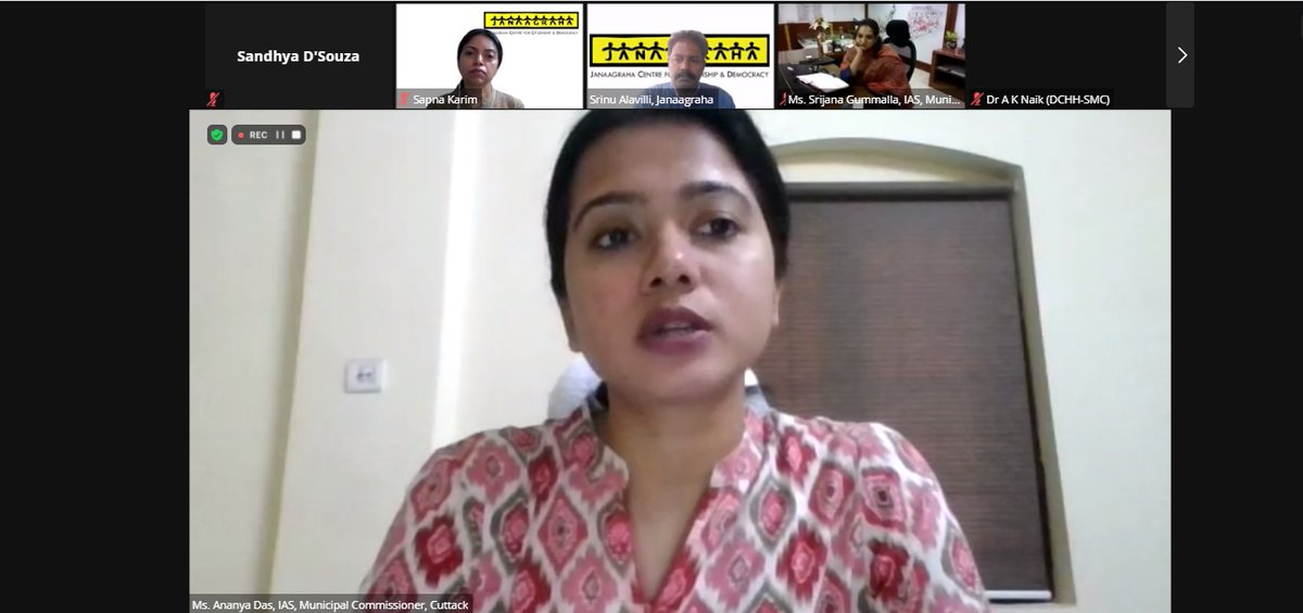 "We need large-level decentralized systems in cities. People are a resource. When we tackle issues like #COVID19, community involvement is important as we are looking at a massive behavioral change," said <a href="/AnanyaDasIAS/">Ananya Das</a>, Commissioner <a href="/CMCCuttack/">CMC,Cuttack</a> 
Join Now: zoom.us/j/89499376745