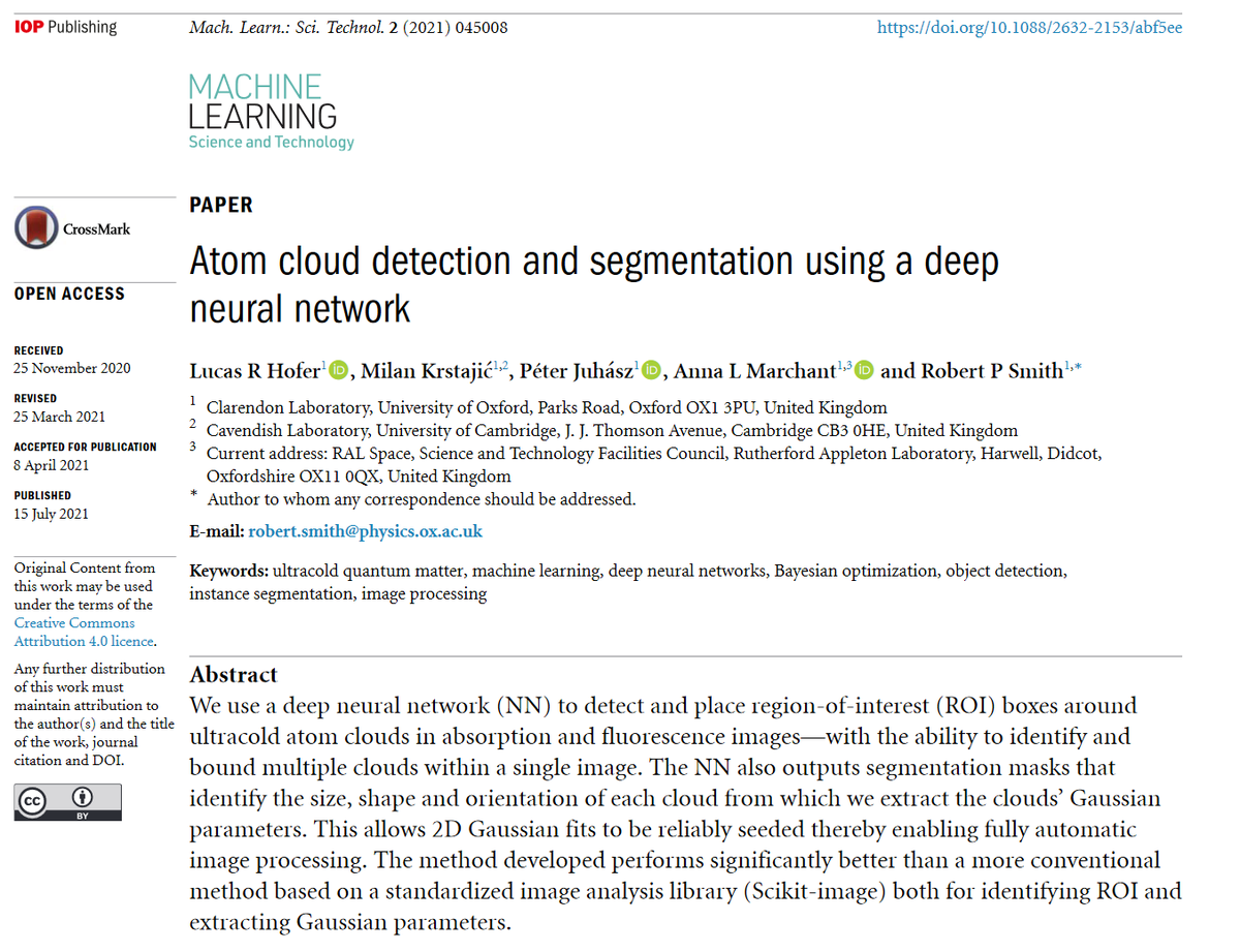 Machine Learning: Science and Technology tweet media