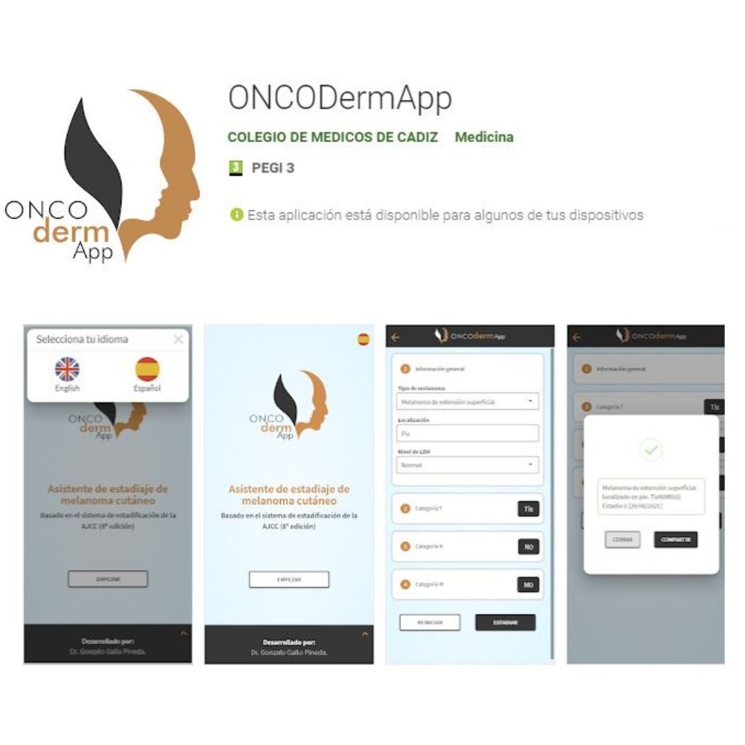 aedv_es's tweet photo. ONCODermApp, el asistente profesional para el estadiaje de melanoma cutáneo

📱👩‍⚕Se trata de un asistente gratuito, de libre acceso enfocado a profesionales del campo de la oncodermatología.

¿A qué esperas para descargártela?

Más info aquí👇
https://t.co/KLuaXBEpze https://t.co/ucozIfTHOL