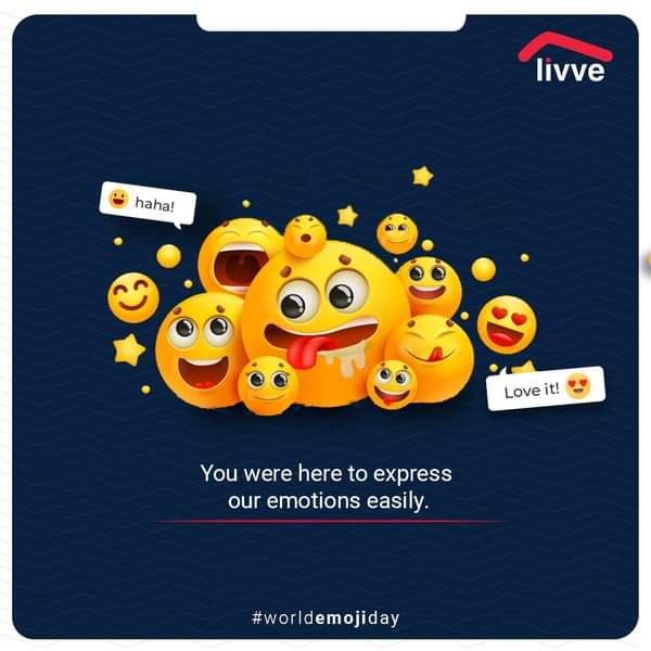 LivveHomes's tweet photo. Today the world appears to be incomplete without emojis. They are our power to express. Wishing you a Happy World Emoji Day

#WorldEmojiDay #Emoji #Emotions #PowerToExpress #Livve https://t.co/qM6rTVlu0V