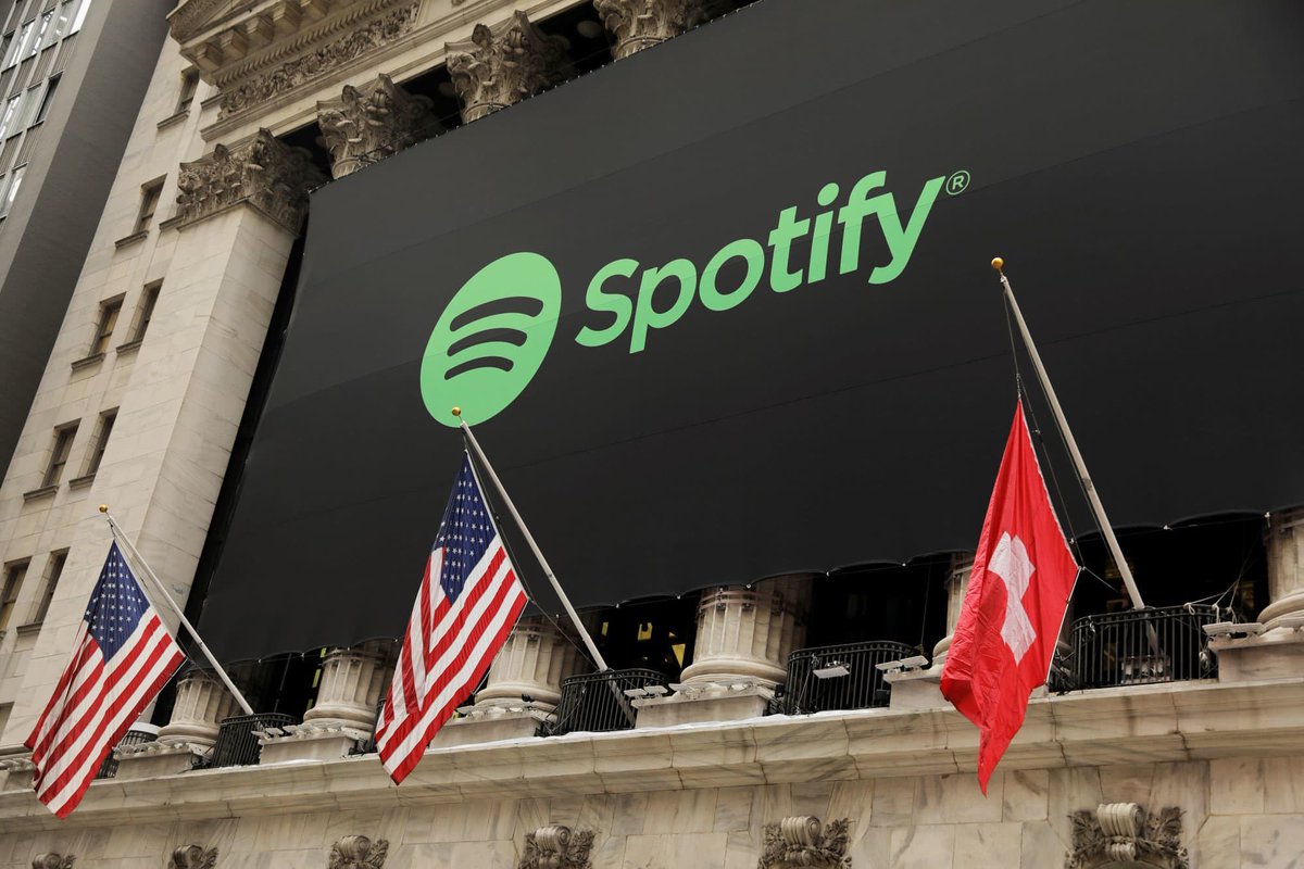 3 years ago Spotify went public with the Swiss flag! 🇨🇭😂 It took over 20 minutes before NYSE found the Swedish flag. 🇸🇪
