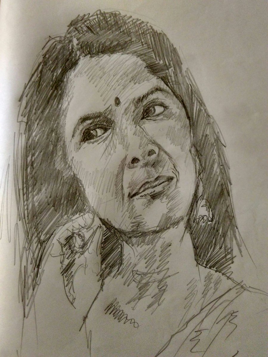 sumedh_c's tweet photo. Some oldies are more young
Than we think... follow her u fellas..she is wine ....@Neenagupta001 
.... quick freehand sketch https://t.co/Owy5d1Q60E