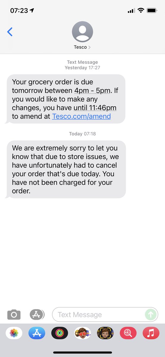 Thanks to <a href="/Tesco/">Tesco</a> for cancelling my order today! 20 people coming today for my 40th birthday and woke up to this 🤬 Guess we will have no food or drink then!