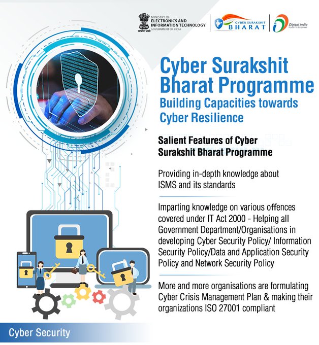 Government Initiave for Cyber Security: Cyber Surakshit Bhaat program