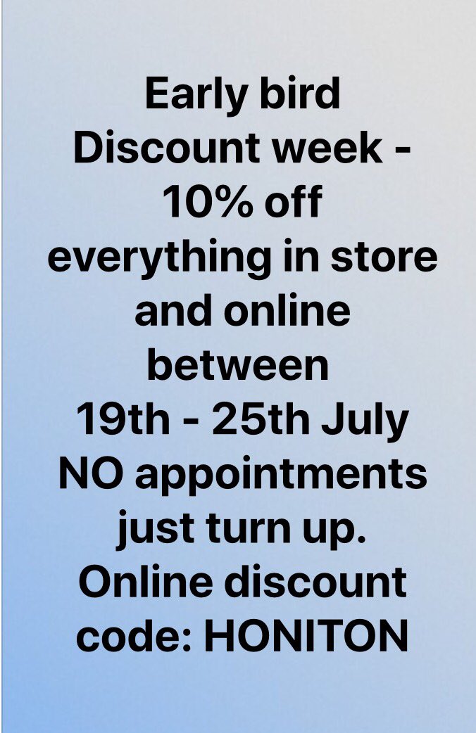 #BacktoSchool2021 #Discounts #oneweekonly     We usually only do a  discount weekend. This year we are spacing it out over a week to try and ease numbers.  It will be busy.  You can shop online and still get the discount 👍✅