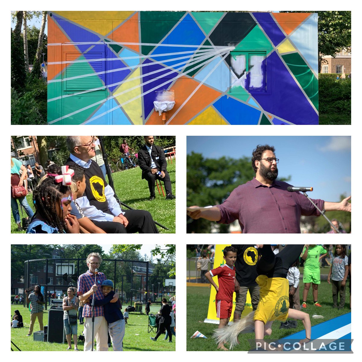 #Trots! Op de bewoners van Carnisse. Gistermiddag: ontmoeten &amp; verbinden. Pools gebak. Woord van de kerk. Acrobatiek Normal Difference. Gastheerschap van de kastelein. Circus Lori voor kleinsten. Actieve moeders. Ouderen in scoots op het gras. #tweetkort #Kleurijk! #Carnisse