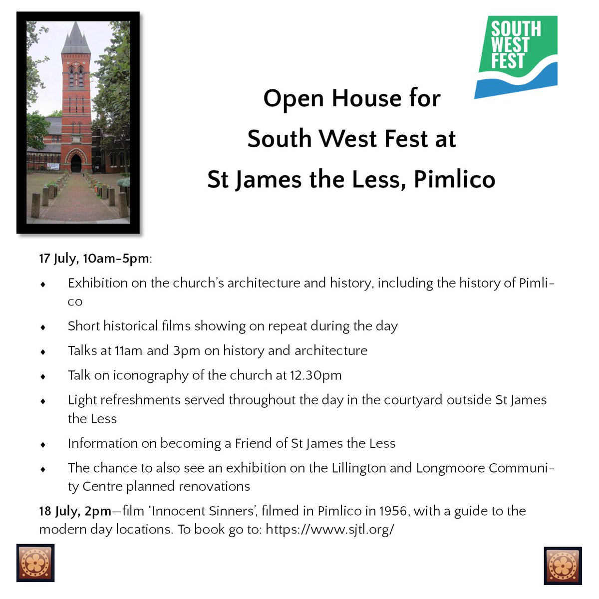 Looking forward to welcoming you to visit our gorgeous gothic revival church as part of the South West Fest today and tomorrow #discovery #SWFest #Welcome #Churchopen