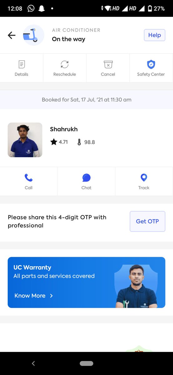 BawaHumorous's tweet photo. @abhirajbhal @varunkhaitan you team is not replying my mssges ! I placed user input aswell no response from your end or ess chizz ka kya krun? @PMOIndia @PMOIndia @ArvindKejriwal @urbancompany_UC @TataCompanies https://t.co/cCdKCBjpIO