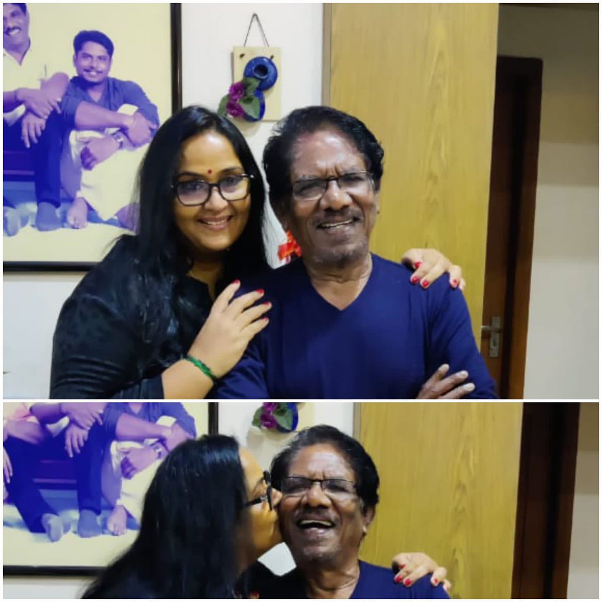 Meeting Bharathiraja sir is always like meeting my father. I owe all my cinematic journey to him. Blessed to spend time with him during his birthday. May god gift us with many more healthy years of him in our life. #HBDBharathirajasir