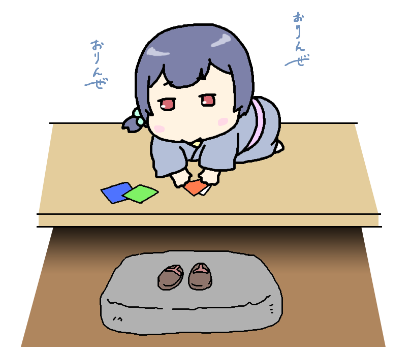 凛世コミュの回想シーン、縁側で遊ぶおちび凛世を想像したら可愛すぎたので描いた。 