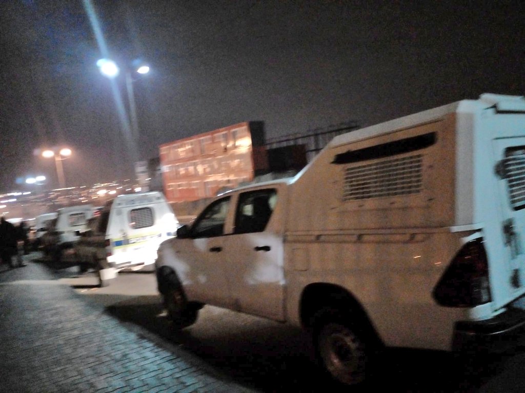 JoburgMPD's tweet photo. The Operation to retrieve looted goods continued last night in Alexandra. Stolen property recovered at the Alexandra Mans Hostel by Law Enforcement. 

Lawlessness will not be tolerated!!
#WeServeJoburg #SaferJoburg https://t.co/nsMDpLwYrt
