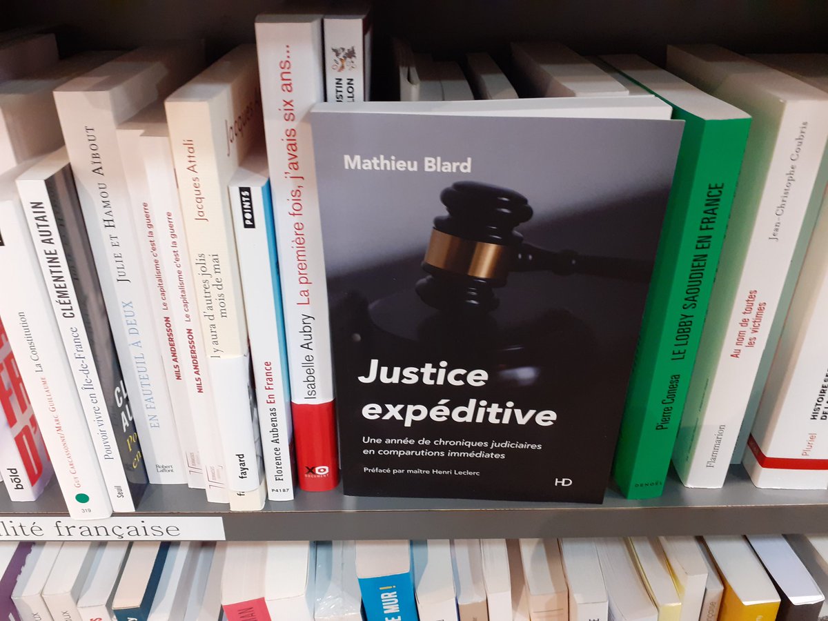 Mathieu_Blard's tweet image. Ça y est, il est en librairie, préfacé par Maître Henri Leclerc et postfacé par @MickaelTassart !