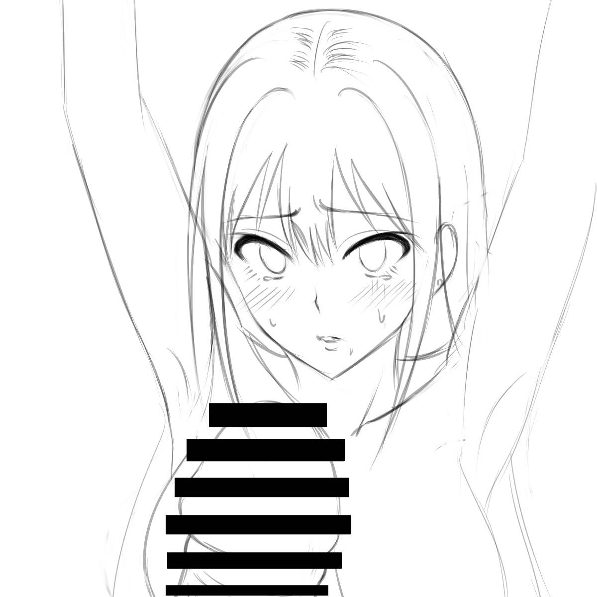 暑いですね～ホント・・・

これはですね、嫌いな男の沈々を初めて見た時の表情を描いてたんですが、ちょっと違うなと言う事でボツ。
目だけ変えて使おうと思います、はい! 