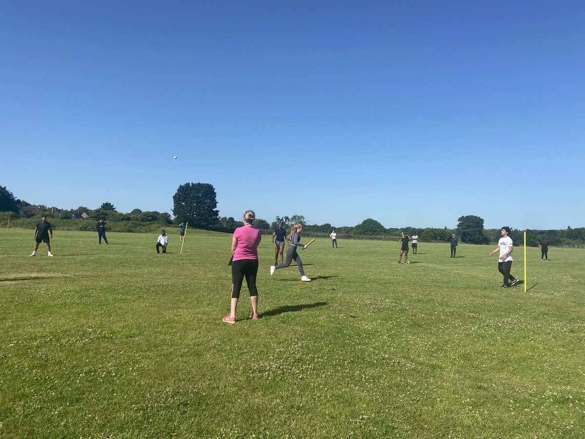 MissPWest's tweet photo. 6th form had a great morning yesterday playing rounders! Very close games! @Amethyst6th https://t.co/UyELHAue0Y