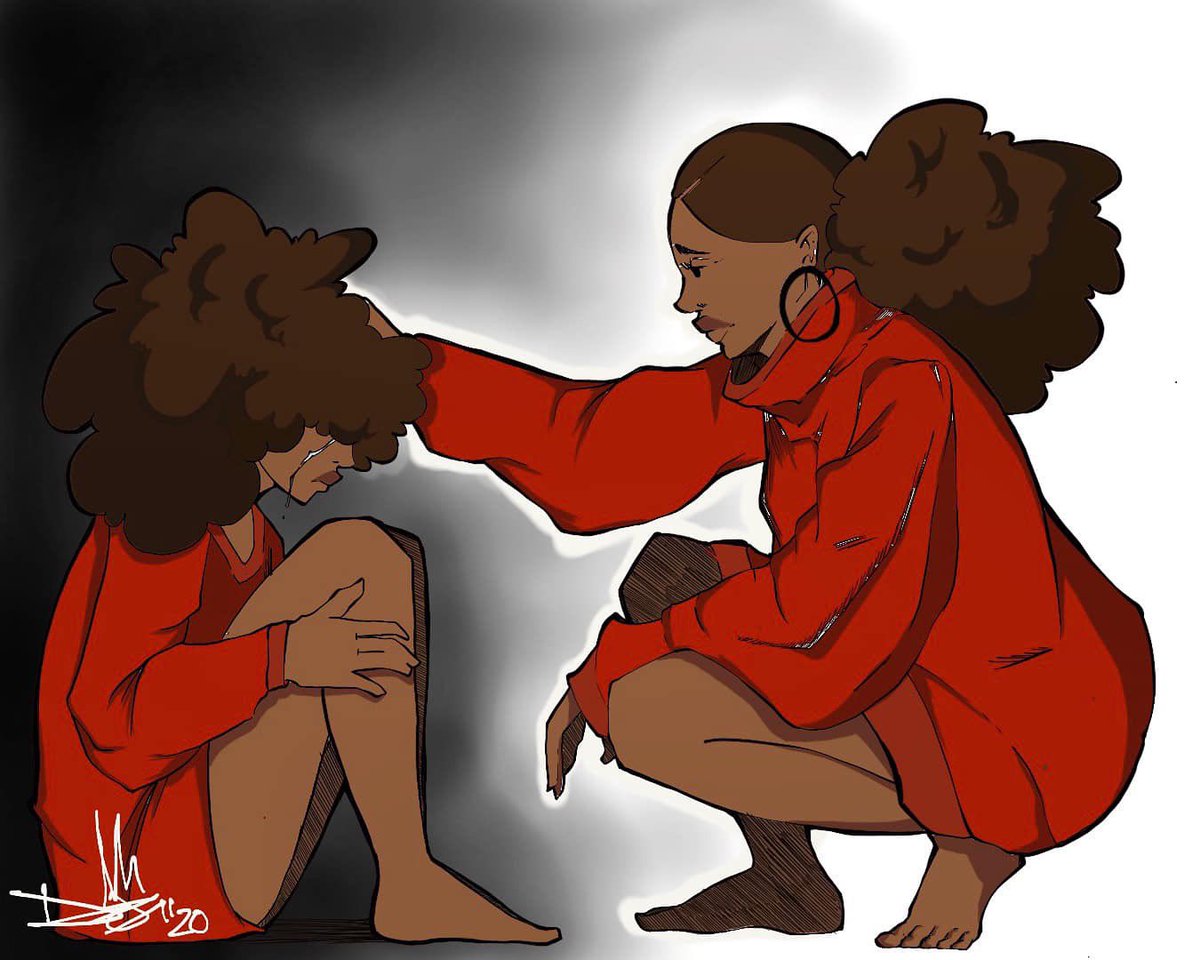 artofdoxx's tweet photo. Heal your inner child 

#digitalart #art #BlackArtist #illustration #Procreate #characterdesign https://t.co/K3q4mt47V7