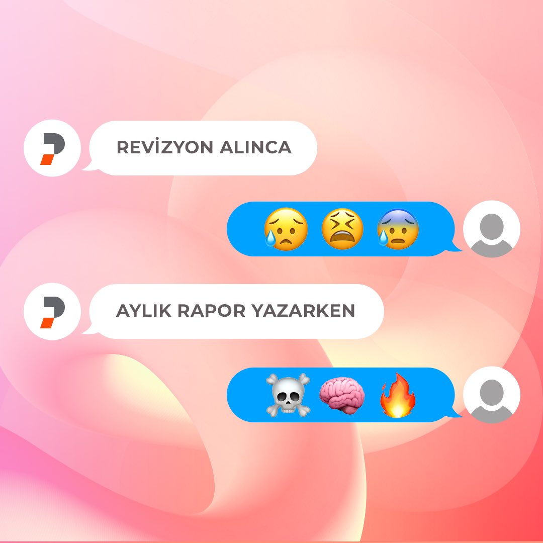 wearegroupdp's tweet photo. Ajansta başımıza gelen bazı olayları #DünyaEmojiGünü ‘ne özel olarak emojilerle anlattık 🙈

#DigitalPartners https://t.co/2DIGyleJhF