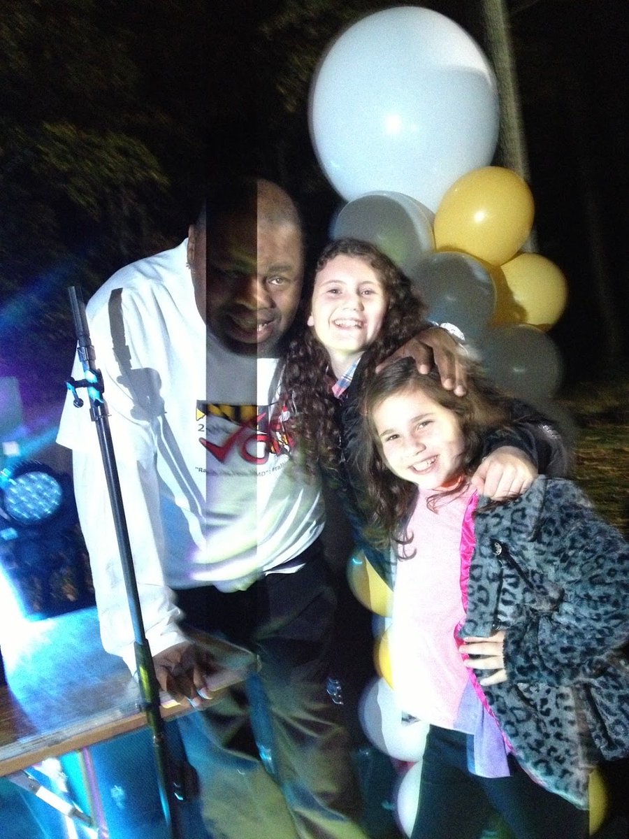 RIP my friend Biz Markie. Here palming Lily’s head like a basketball :)