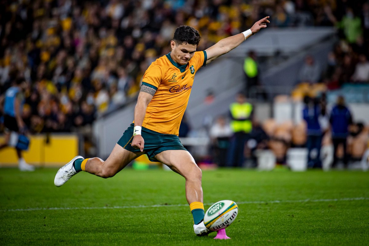 wallabies's tweet photo. Can we talk about this man's kicking from the tee?
#AUSvFRA @eToroAU #FranceSeries #YourTeam #OurJourney https://t.co/3NyxJ0Aujv