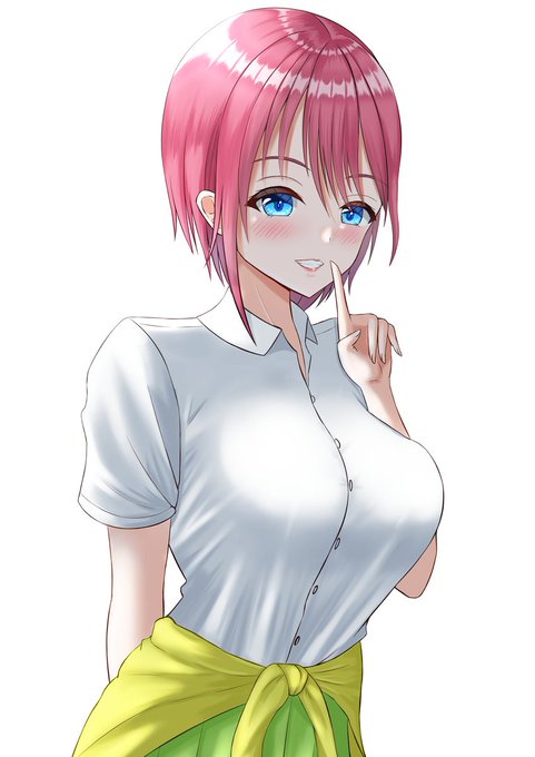 カガヤ∞さんがTwitterに投稿した中野一花(五等分の花嫁)のイラスト。