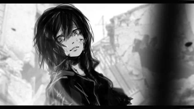 #見た人もなにか無言で白黒の何かをあげる
大体白黒しかない 