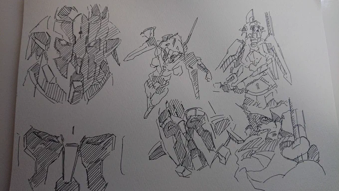 ダン・オブ・サーズデイの練習。
いずれ、しっかり描くであろうから素振り素振り。
チェーストォォォッ!ってね 