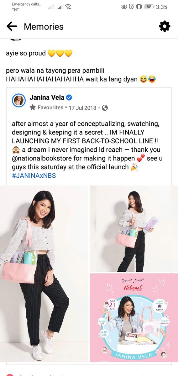 rupokforjanina's tweet photo. It has been 3 years since janinaxnbs aAAAH AND IM STILL SO PROUD OF YOUUUU @janinavela  

and hanggang ngayon wala pa rin pera 😃 https://t.co/03sblRXLPo