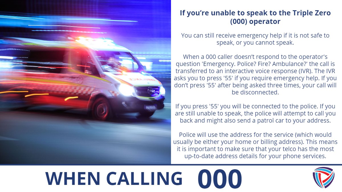protective_au's tweet photo. ๐๐๐ฅ๐ฅ๐ข๐ง๐ ๐๐๐
Did you know you can still receive emergency help if it is not safe to speak, or you cannot speak?
Visit https://t.co/jpZGnWaSP6 to learn more.
#melbournelockdown #SydneyLockdown #COVID19Vic #COVID19nsw #CovidVic #covidnsw #domesticviolence #dvhelp #dvhelp https://t.co/daeSQzNmRY
