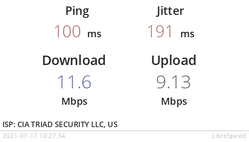 fossdd's tweet image. So sieht meine #LibreSpeed Verbindung durch #Tor aus. Finde ich schon ziemlich gut.

librespeed.org