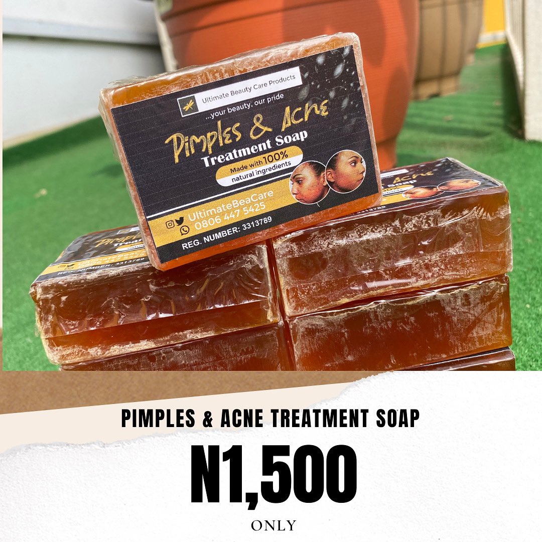 UltimateBeaCare's tweet image. Weekend Deal ✅

Order for our Pimples and Acne treatment soap for just N1,500 to get rid of those dark spots on your face. 

Click the link in our bio to order. 

#pimplestreatment #acnetreatment