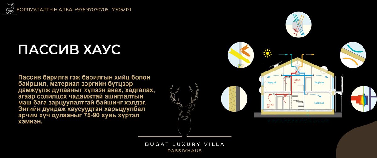 #Герман_технологи, #Герман_чанар
Түргэний аманд 24 айлын #Пассив хаус хотхонд тав тухтай, тохилог орчинд амьдрахыг санал болгож байна. Дэлгэрэнгүй мэдээллийг: 
 📱  +976 9707 0705
☎️ 7705 21