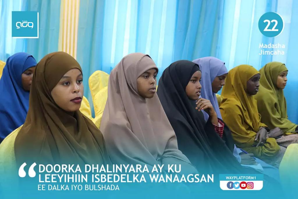 Wayplatform1's tweet photo. Sawirada Madasha Jimcaha 22aad  ee looga hadlaayey doorka Dhalinyarada ay ku leeyihiin Isbedelka wanaagsan ee Dalka iyo Bulshada .. https://t.co/laxZhC4j6t