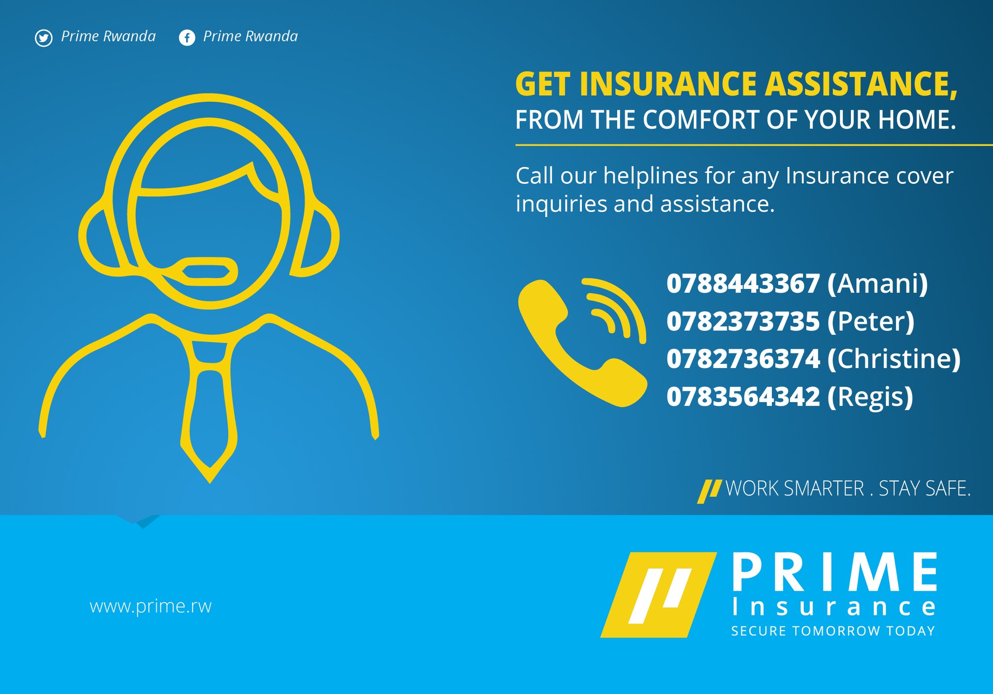 Prime Insurance Ltd on Twitter "Get Insurance Assistance from the