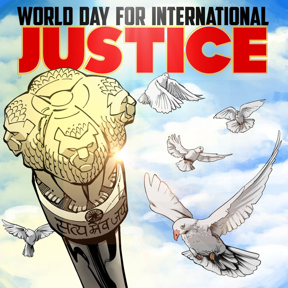 True peace is not merely the absence of war, it is the presence of justice. Happy World day for International Justice. #Indusverse #WorldDayforInternationalJustice #worlddayforinternationaljustice2021 #justiceday #peace #justice #InternationalJusticeDay #JusticeForAll #lawyer