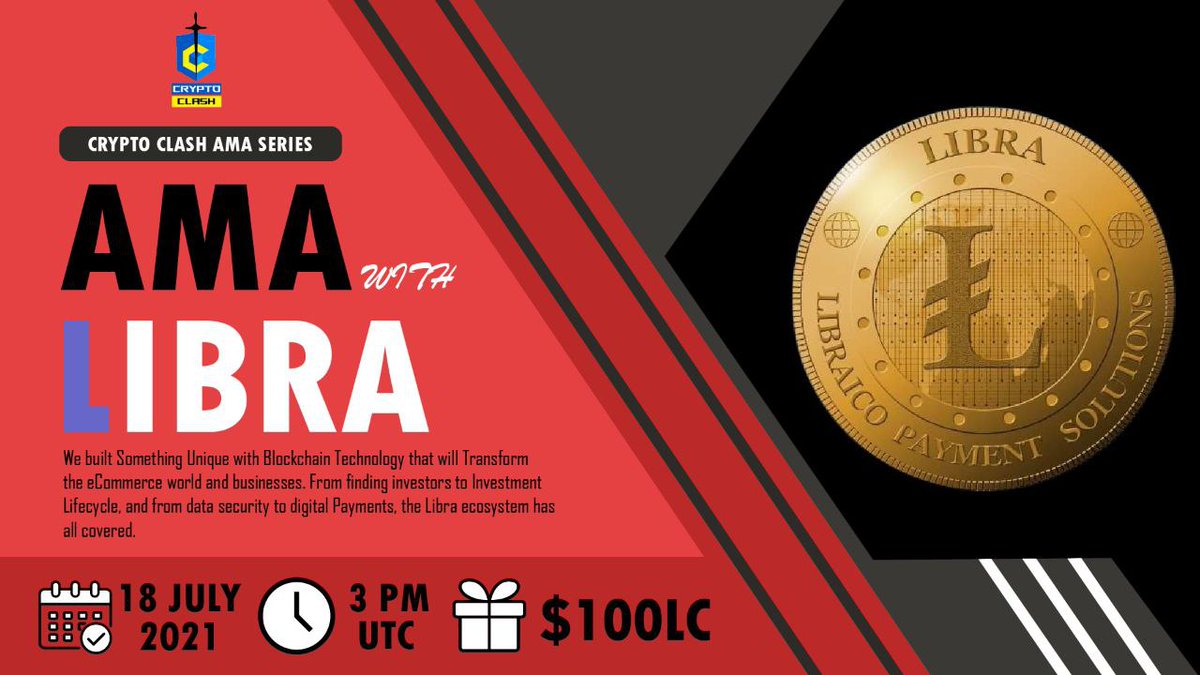 LibraReward's tweet photo. 📣AMA Announcement 📣
🧾Venue: https://t.co/WRnWruzn1q
📆Date: 18/07/2021
🕑Time: 3PM UTC

📌Rule: 
🛑Follow twitter: https://t.co/sdvzJ91iIV
https://t.co/GVGvAEaVRV
🛑JOIN:
https://t.co/9eMlUYCXnI
https://t.co/WRnWruzn1q
https://t.co/syXi8mXnE6

☑️Like, retweet, and tag 3 friend https://t.co/5FGv94hplp